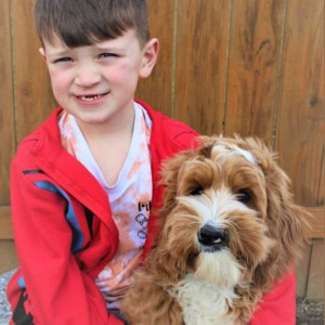 Asher (and Auggie) Photo